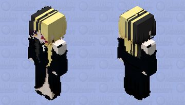 🍸 Goth Dark Girl 🕋 Minecraft Skin