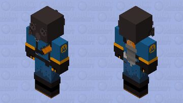 BLU pyro Minecraft Skin