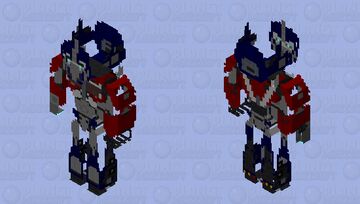 Optimus Prime [Transformers Prime] 🚛 Battle mode Minecraft Skin