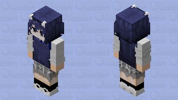 Ruri Aoki (remastered 128x128, by zhing hont) Minecraft Skin
