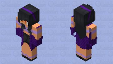 Aphmau Cute Beach girl (starlight theme) Minecraft Skin