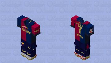Barcelona 24/25 Home Travis Scott Sponsor - Ferran Minecraft Skin