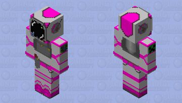 hot pink astronaut Minecraft Skin