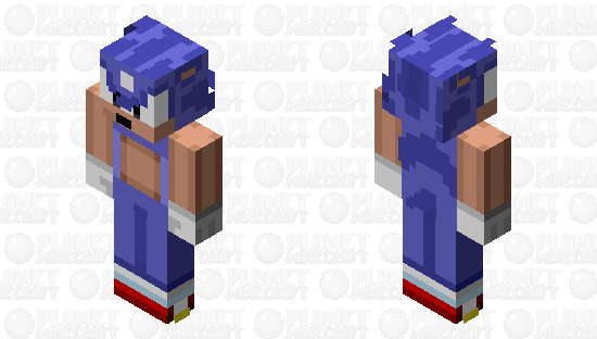 Sonic the hedgehog (1991) Minecraft Skin