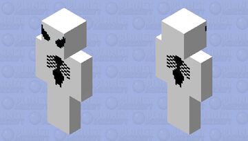 Spiderman Classic Black Suit (White Variant) Minecraft Skin