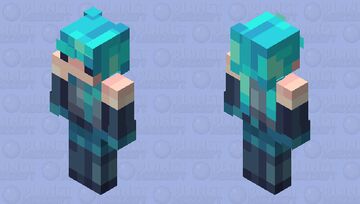 8-bit Hatsune Miku Minecraft Skin