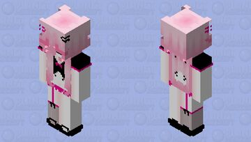 Pink hair Minecraft Skin