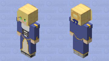 Artoria Pendragon/Saber (No armor) Minecraft Skin