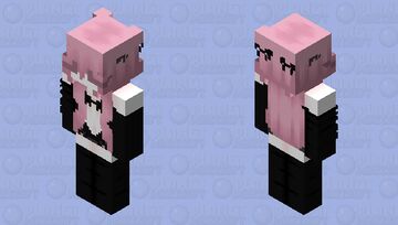 Pink haired Minecraft Skin
