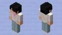 Jinu without blue stripes | Kpop demon hunters Saja Boys Minecraft Skin