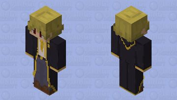 Hufflepuff Blond Hair Red eyes Minecraft Skin
