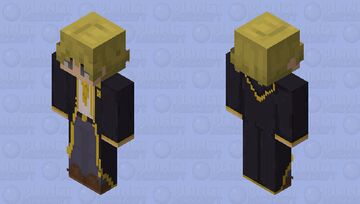 Hufflepuff Blond Hair Gray eyes Minecraft Skin