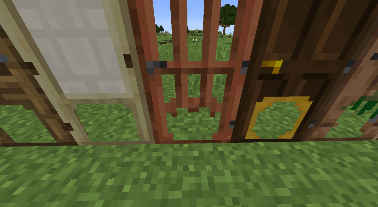 Nonfunctional doggy doors on doors Minecraft Texture Pack