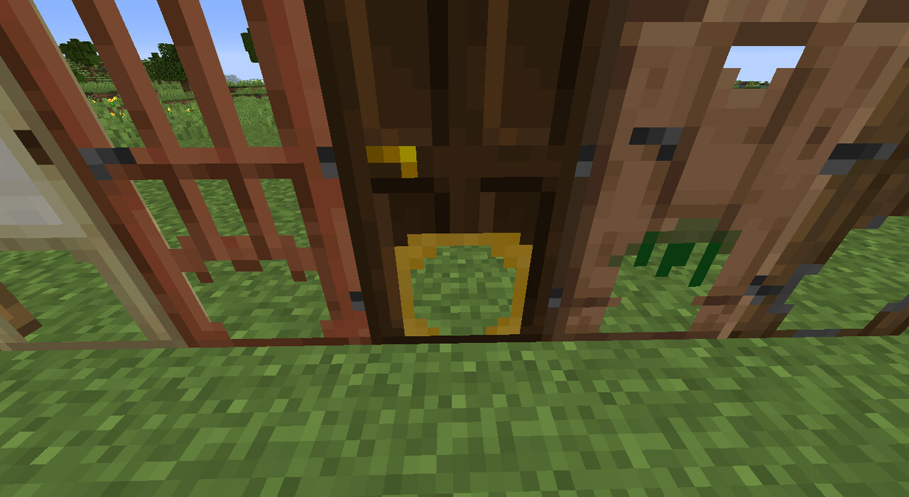Nonfunctional doggy doors on doors Minecraft Texture Pack
