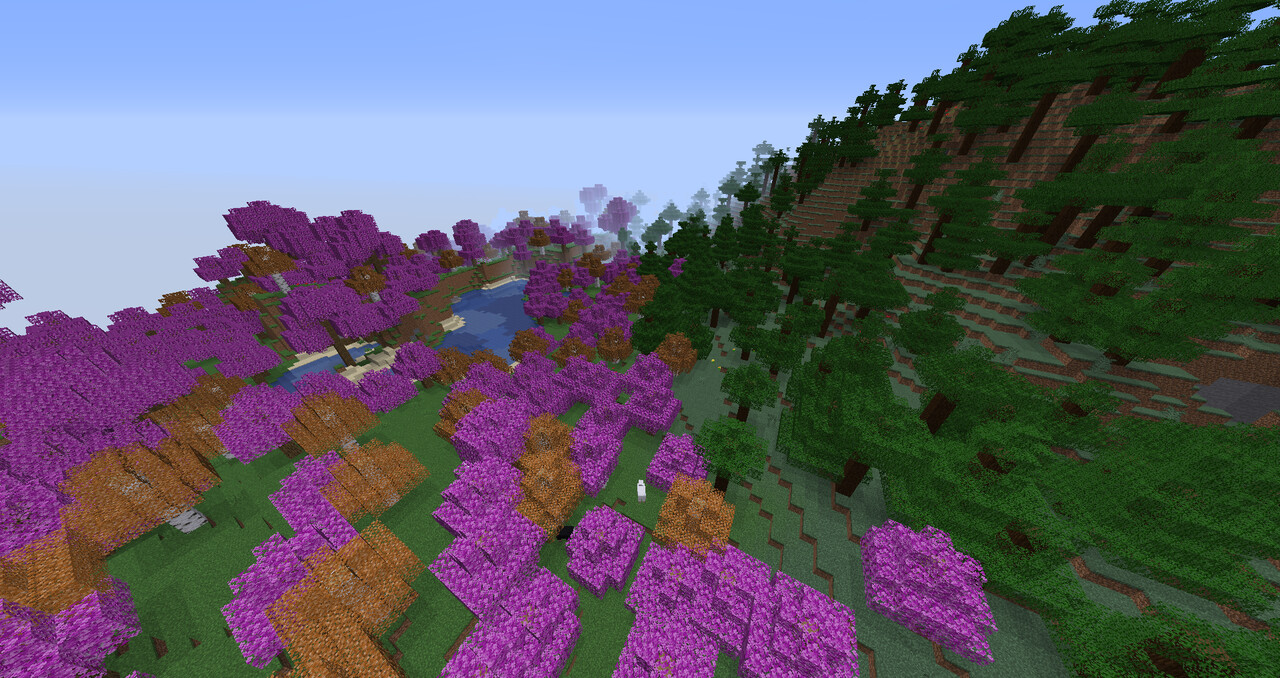 World of Color Leaves! Minecraft Texture Pack