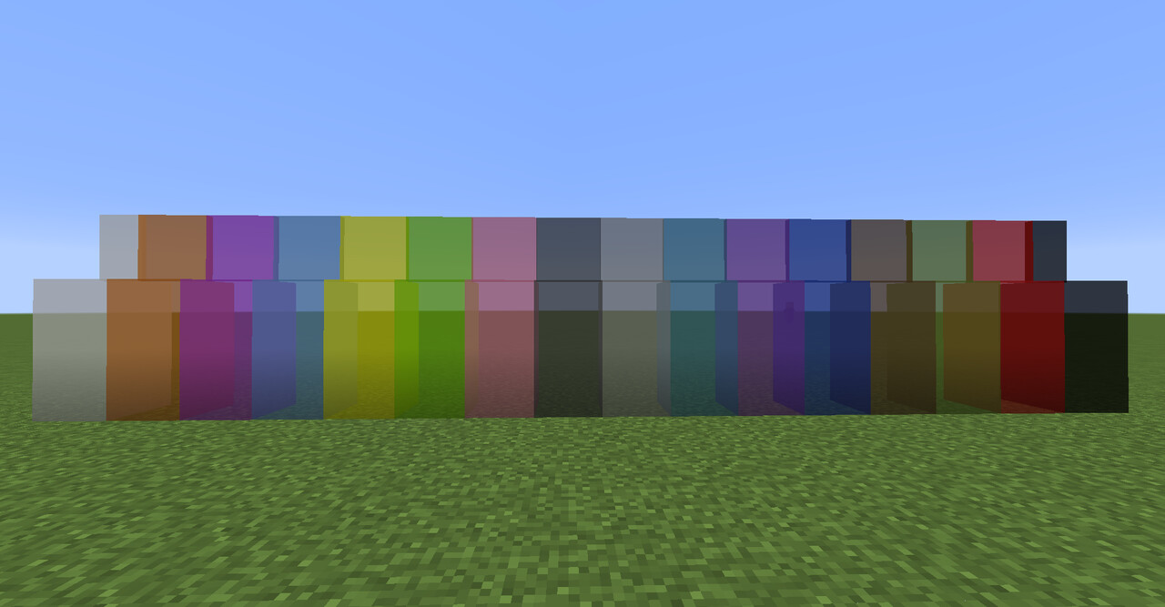 Bare bones stained glass Minecraft Texture Pack