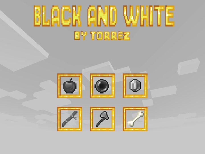 Black and White 100 Minecraft Texture Pack