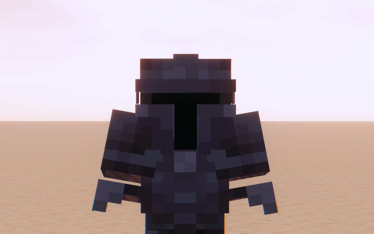 Mandalorian Netherite Armor Minecraft Texture Pack