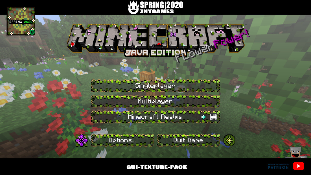 Spring|2020 - GUI-TEXTURE-PACK 1.14.x Minecraft Texture Pack