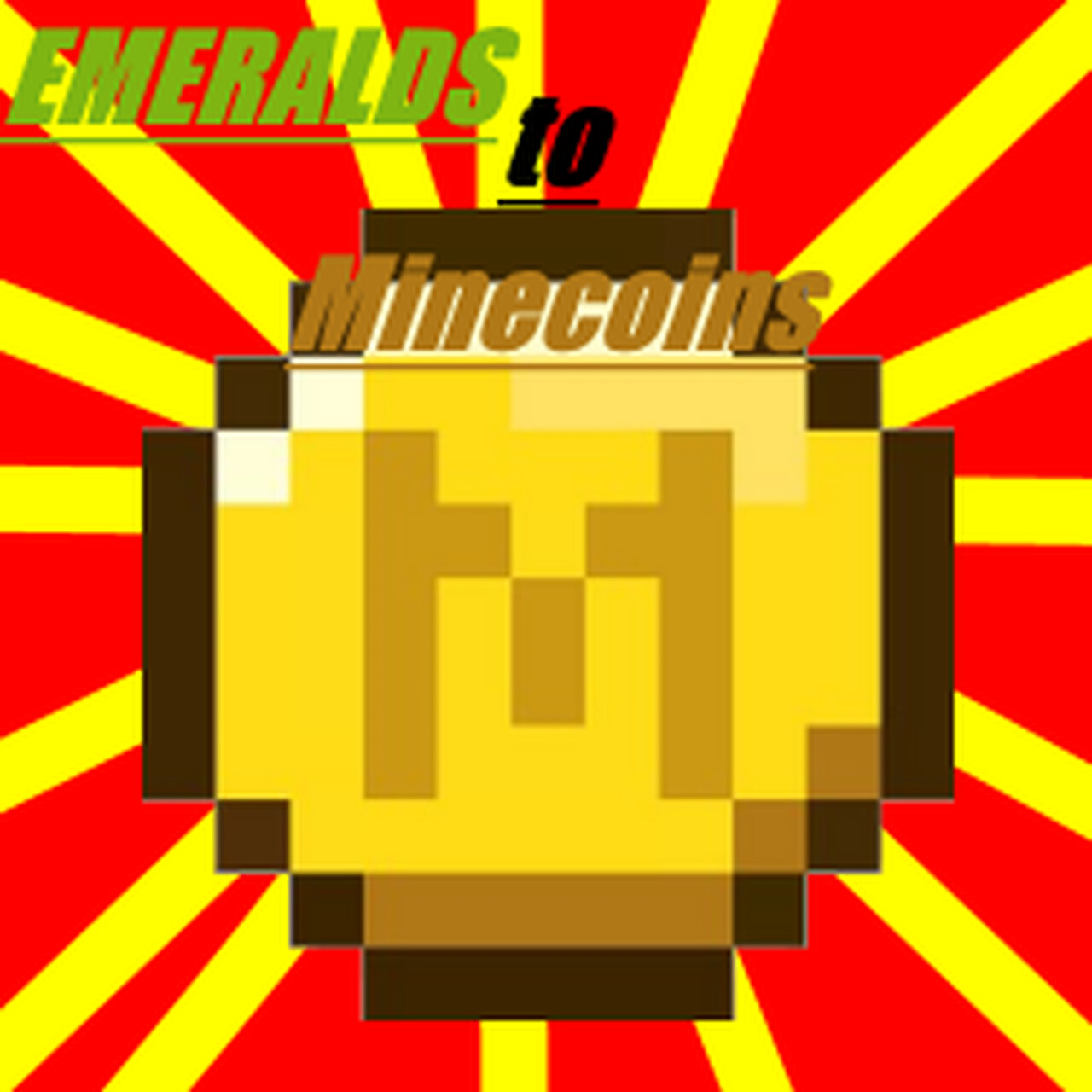 Emeralds to Mine coins Minecraft Texture Pack