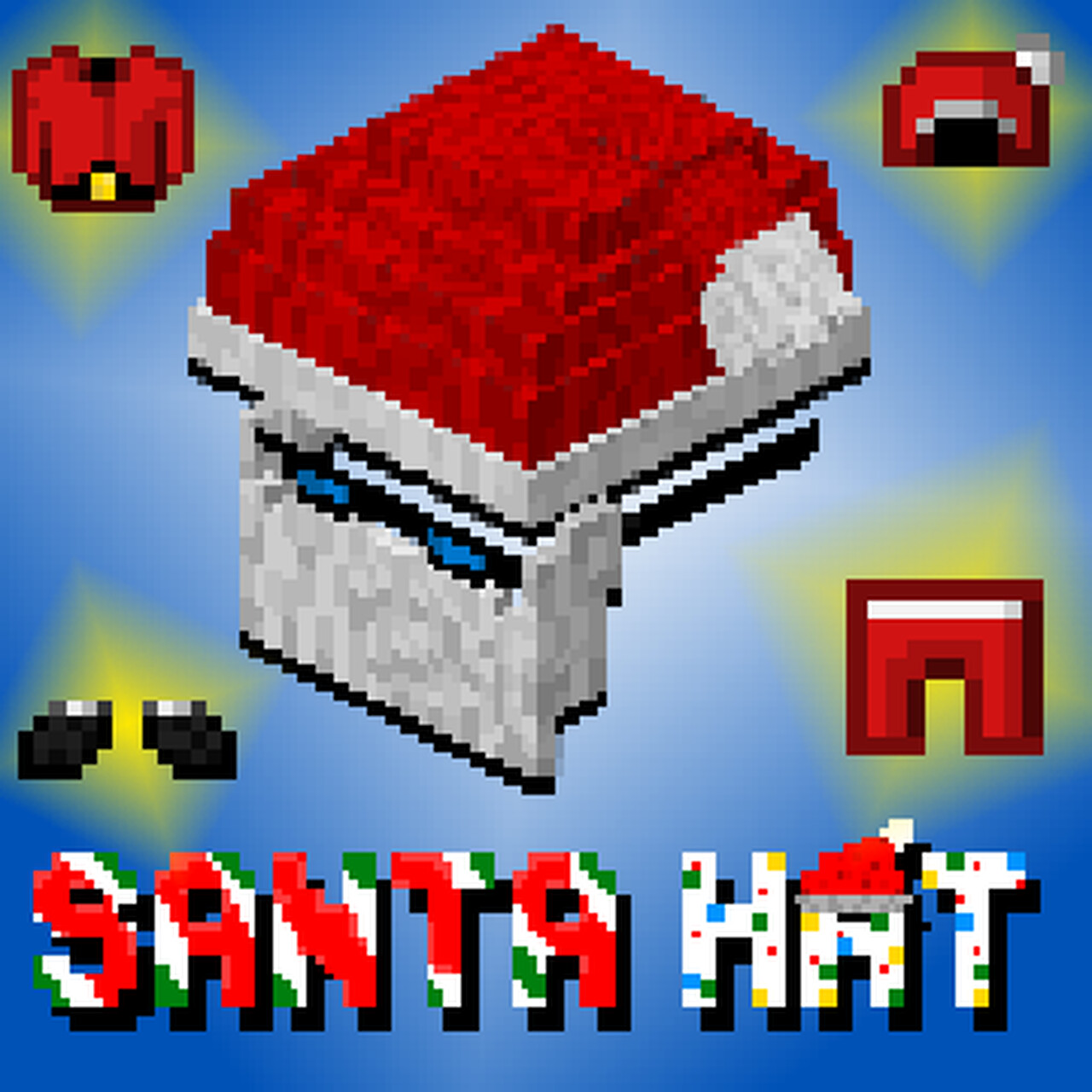 Santa Hat OPTIFINE Minecraft Texture Pack