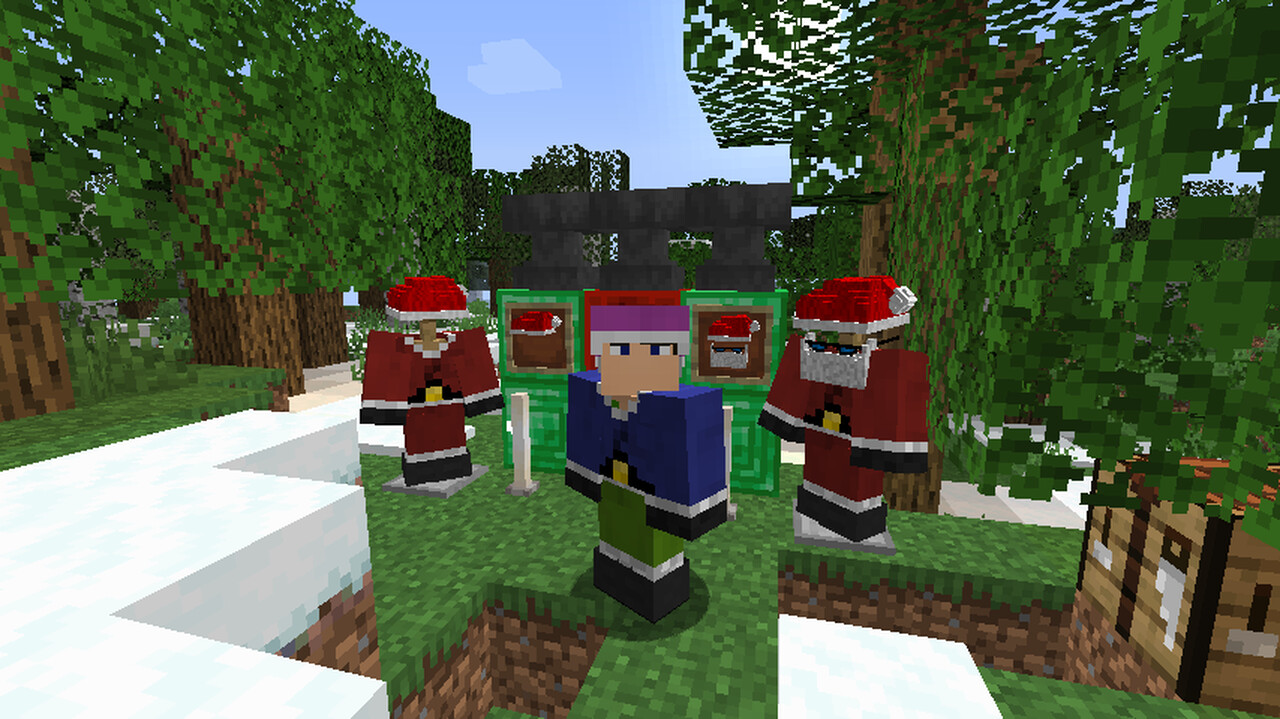 Santa Hat OPTIFINE Minecraft Texture Pack