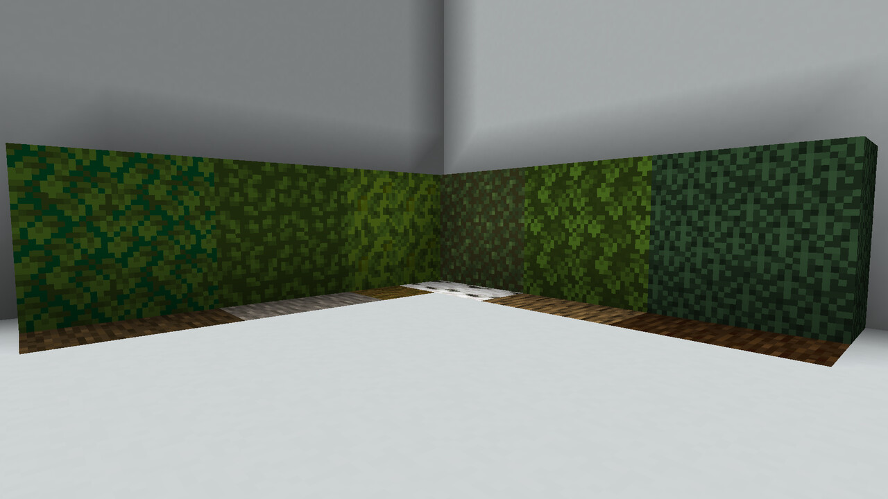 Opaque Leaves Minecraft Texture Pack