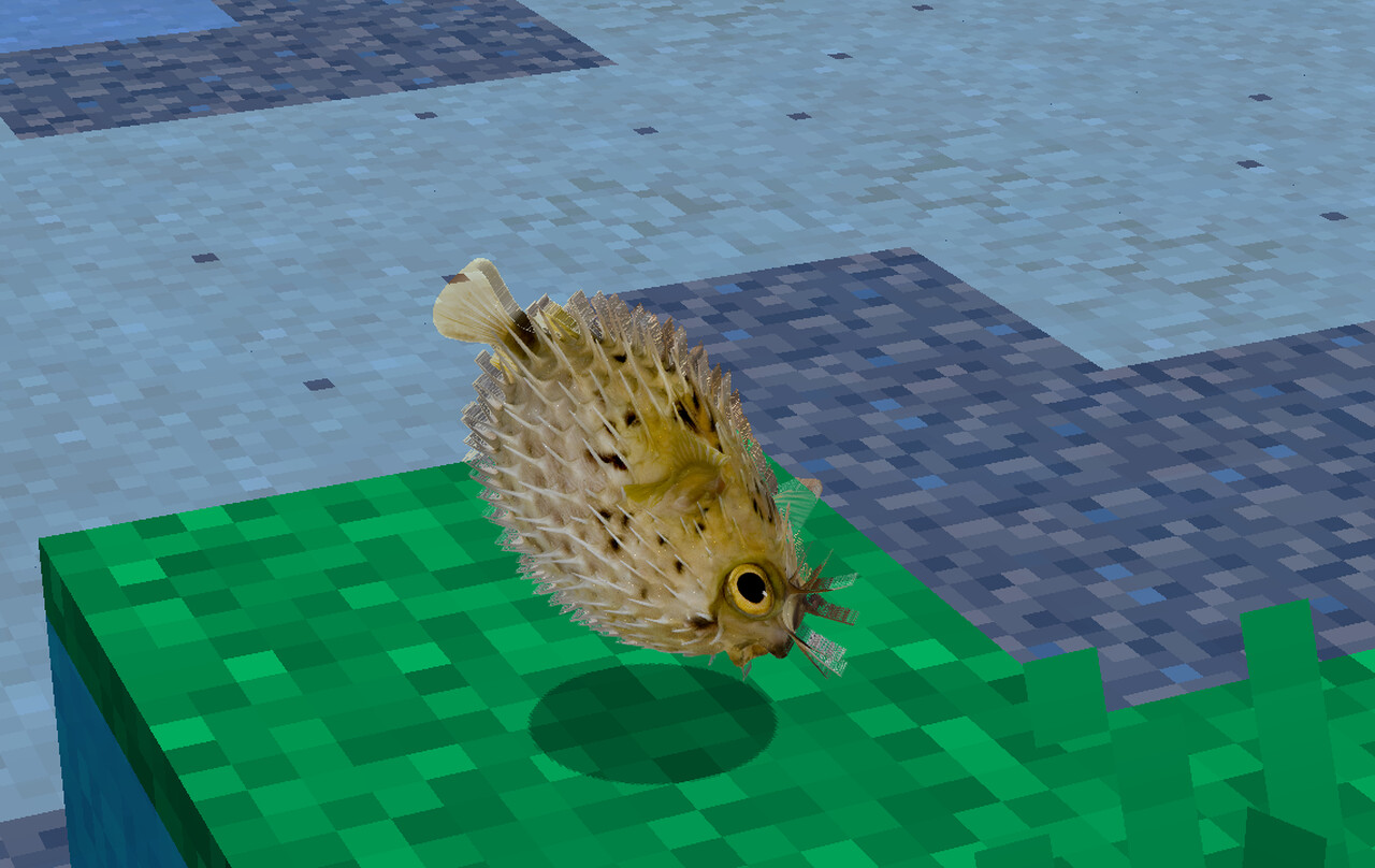 Realistic Pufferfish Реалистичный Иглобрюх [Item] [1.14.4] [1024x1024