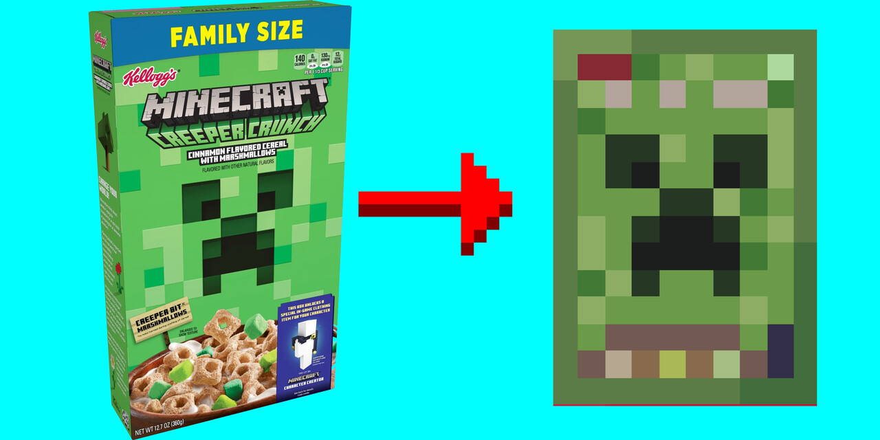 Creeper Crunch Cereal Minecraft Texture Pack