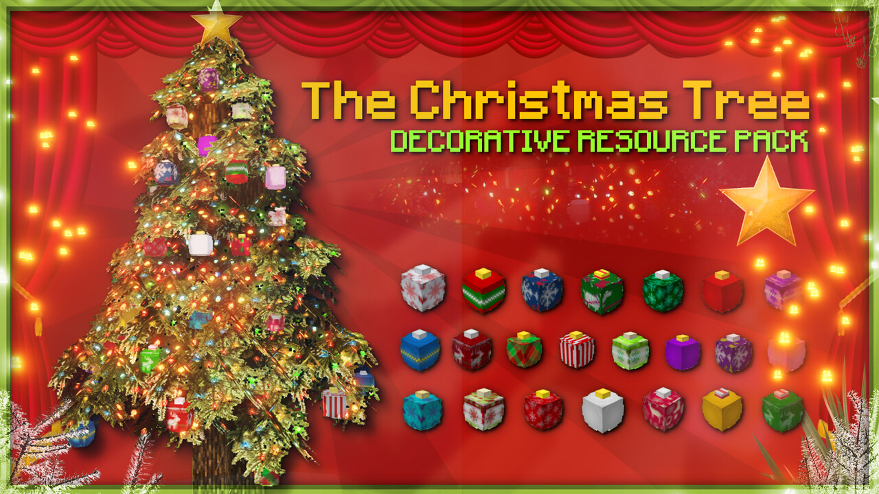 The Christmas Tree Decorative Resource Pack Minecraft