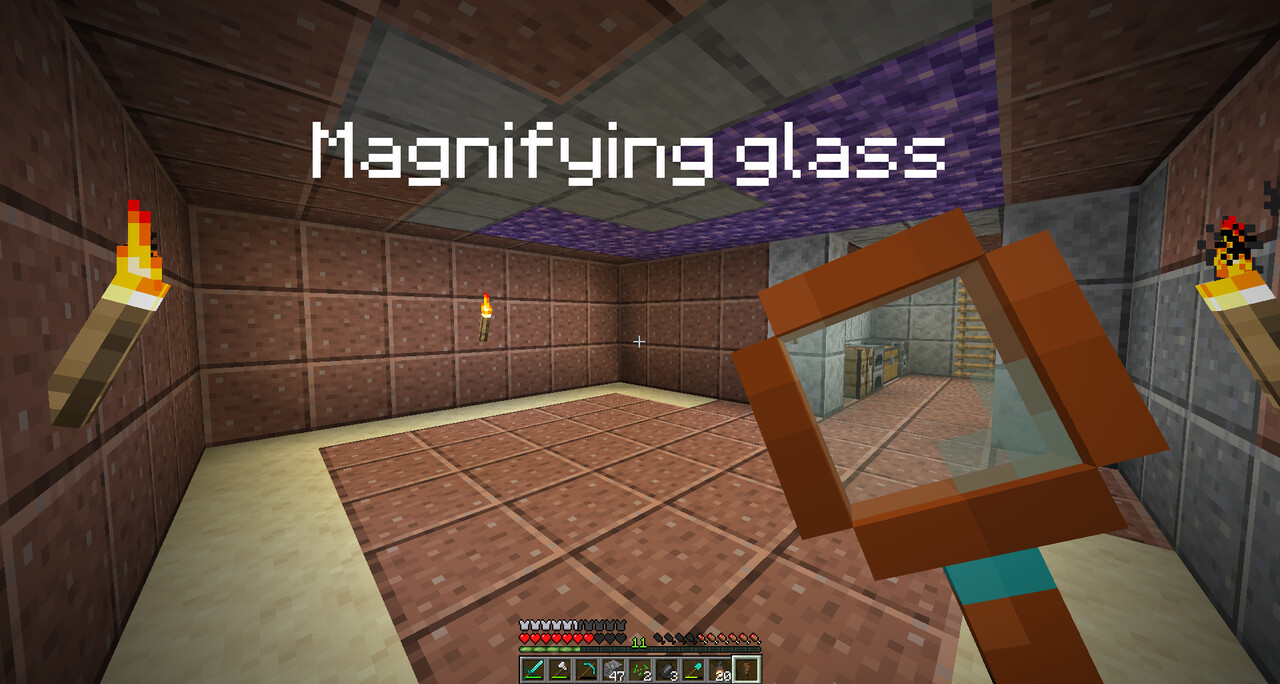 Magnifying glass Minecraft Texture Pack