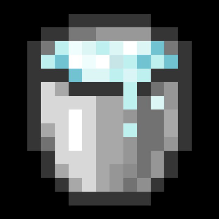 Melted Not Overflowed Powder Snow Bucket Minecraft Texture Pack