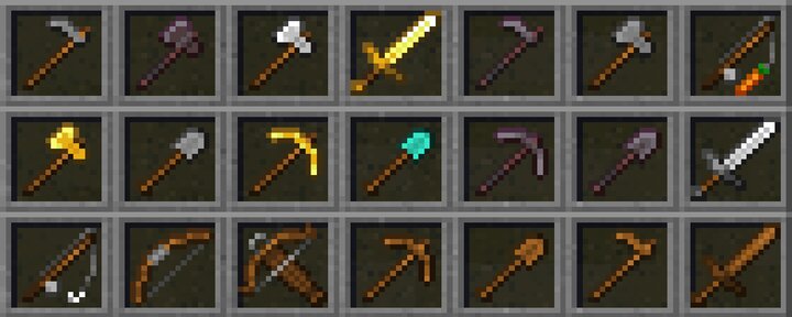 Tools look like a crossbow 1.16 Minecraft Texture Pack