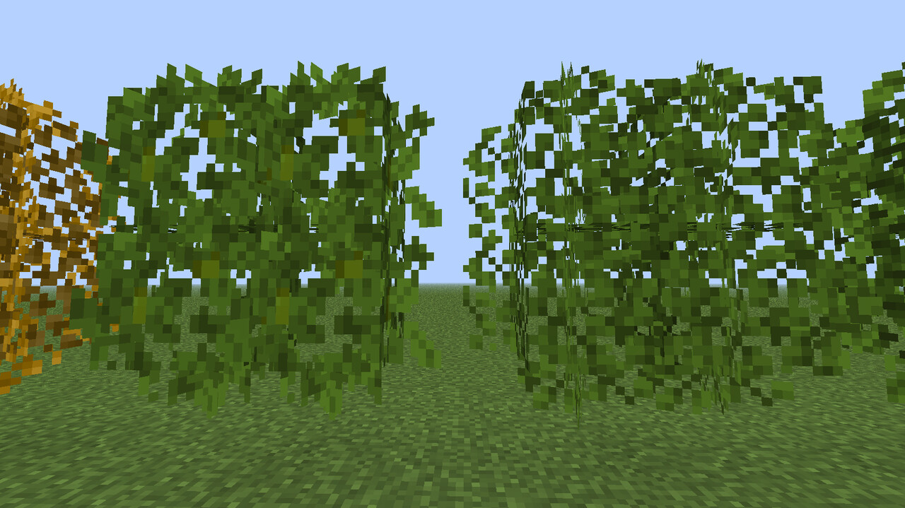 Flawless bushy leaves Minecraft Texture Pack
