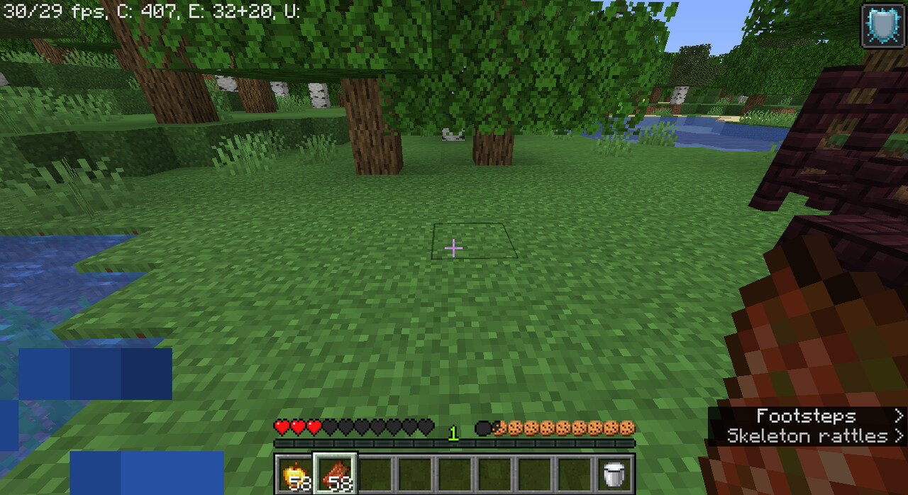 Cookie Hunger Bar Minecraft Texture Pack