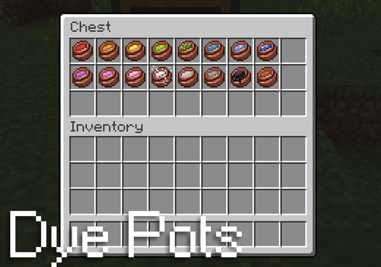 Dye Pots Minecraft Texture Pack
