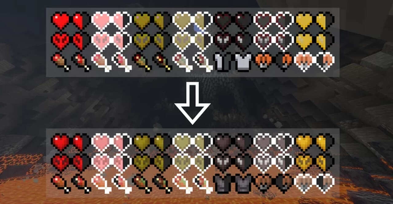 Storm's HUD Bedrock Edition Minecraft Texture Pack