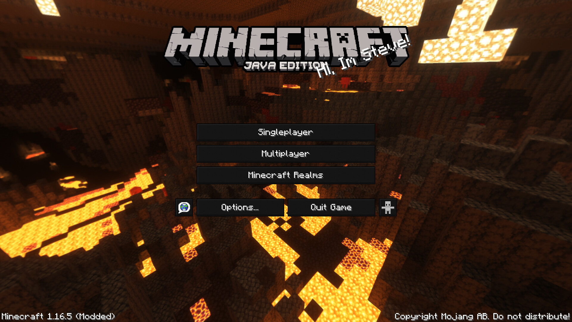 Basalt Deltas Nether Menu Panorama with Shader! Minecraft Texture Pack