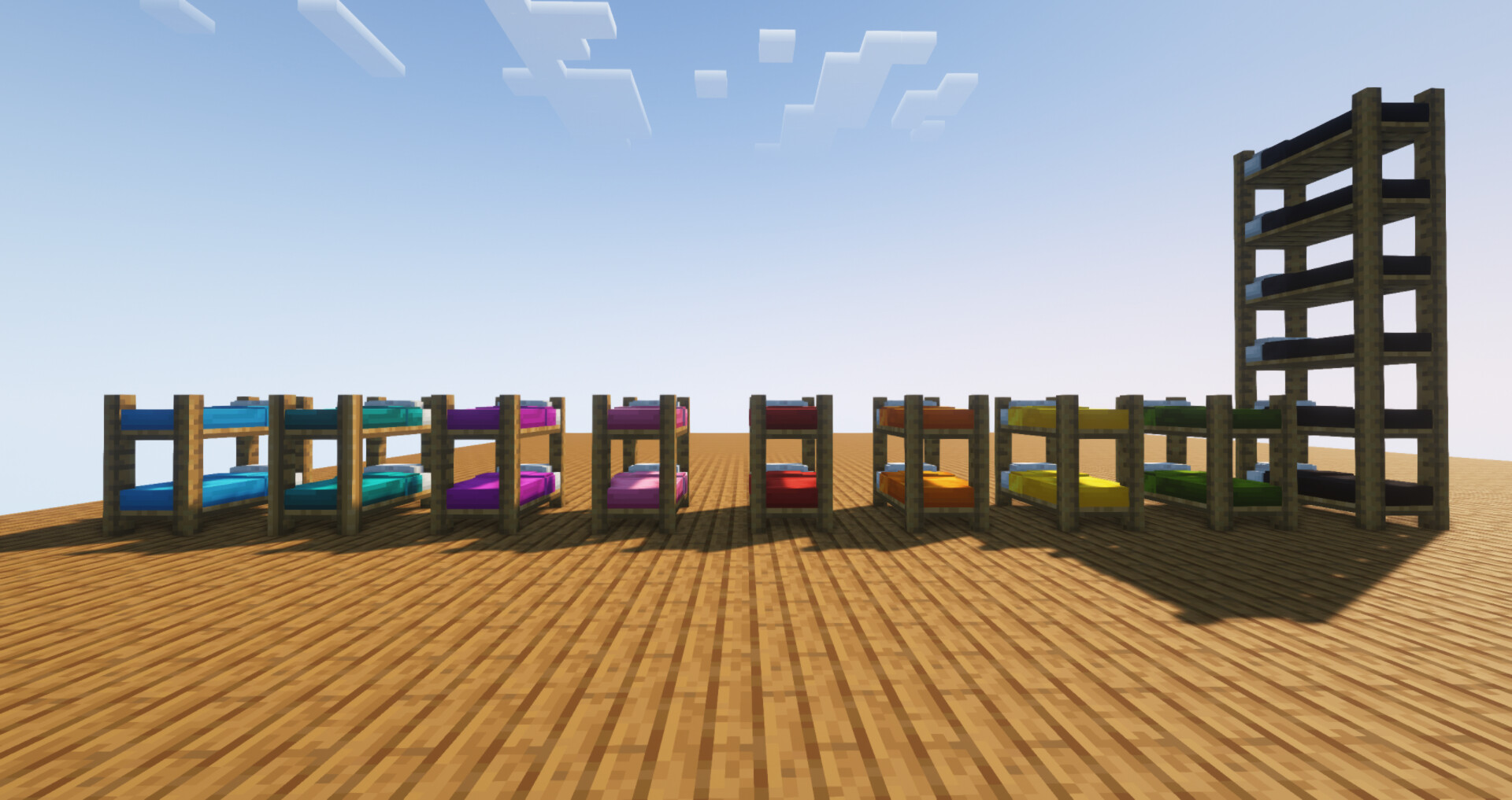 Bunk beds, custom beds (better beds) Minecraft Texture Pack