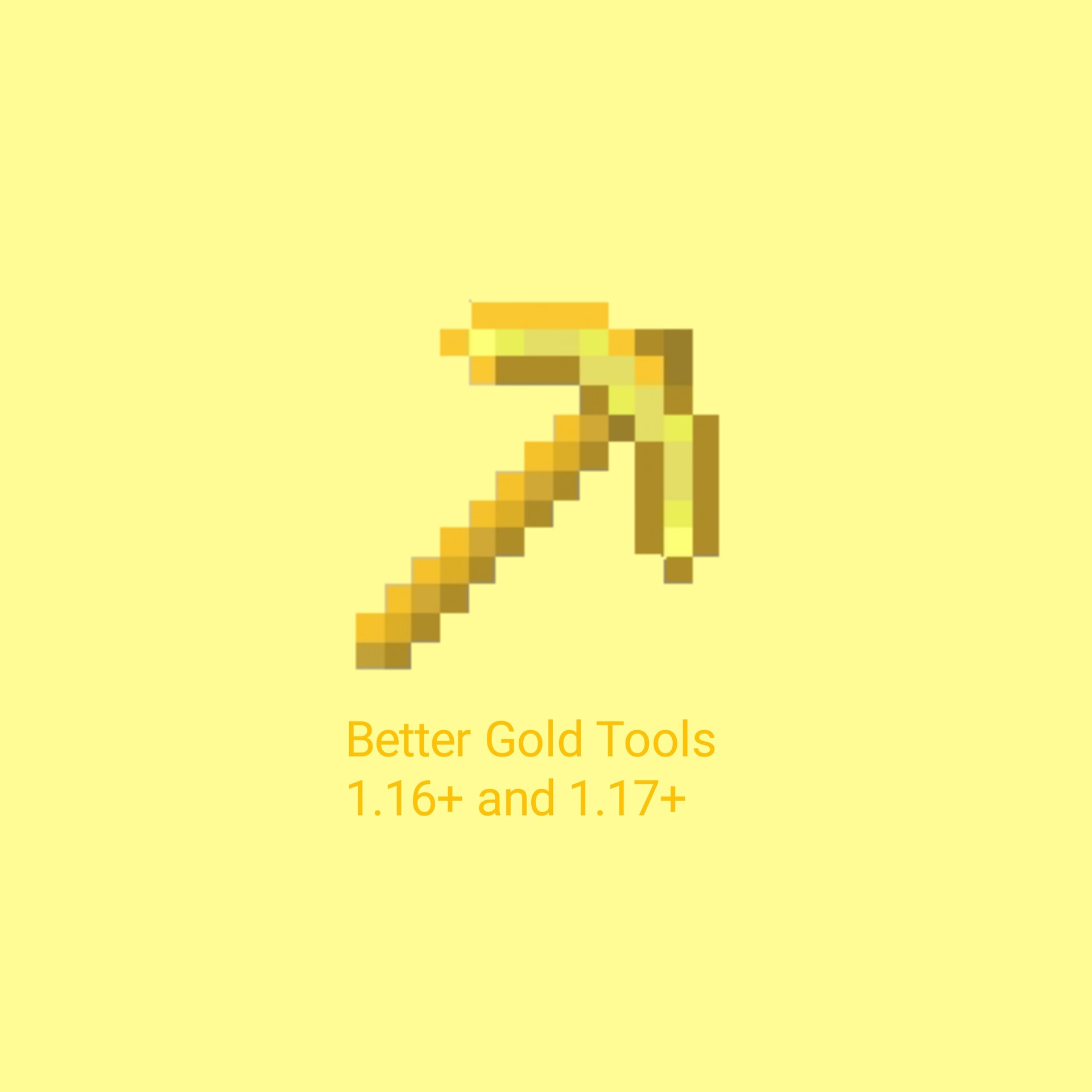Better Gold Tools 1.16+ and 1.17+ by Sherpen Minecraft Texture Pack