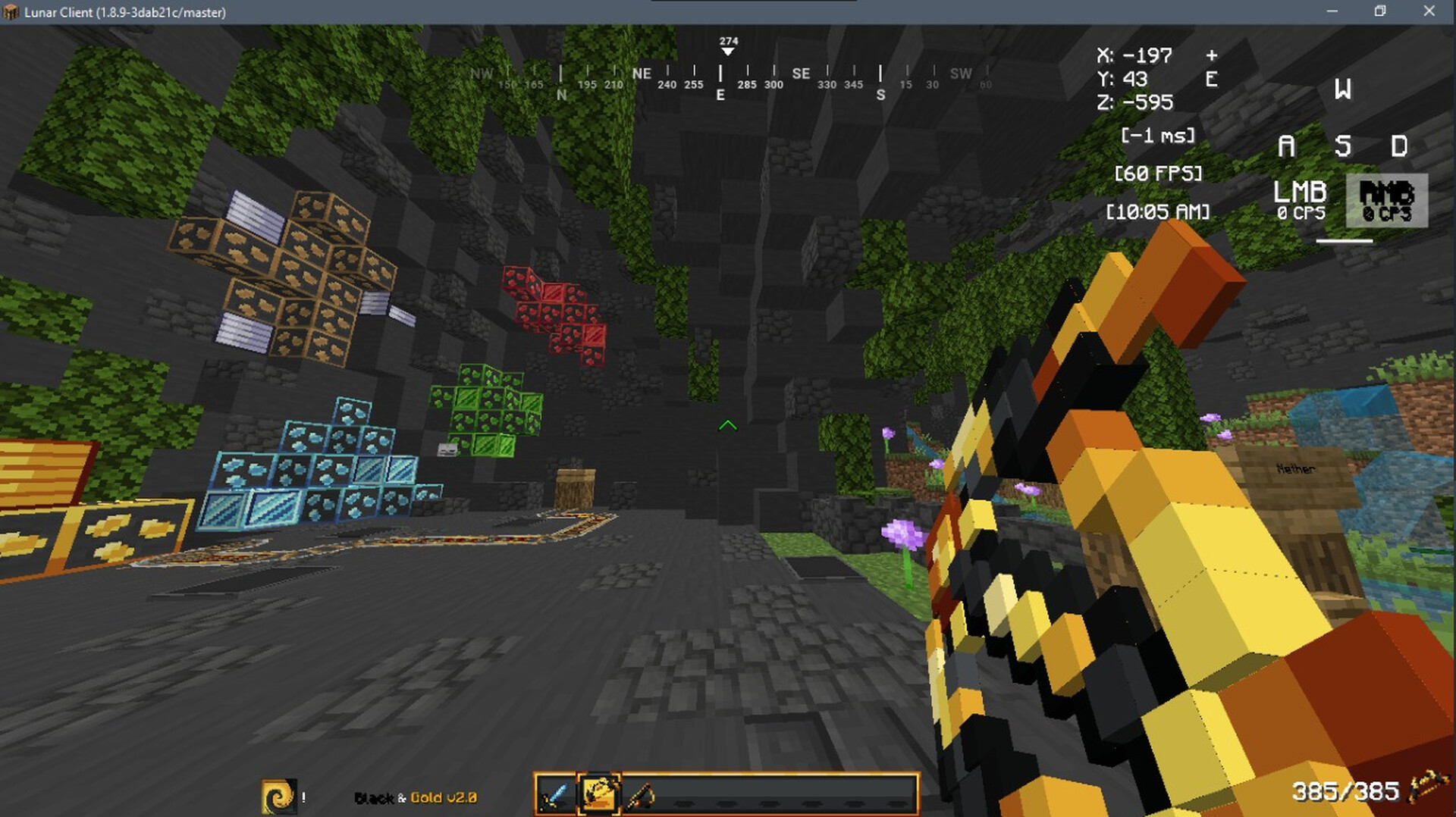 Black and gold 3d Minecraft Texture Pack