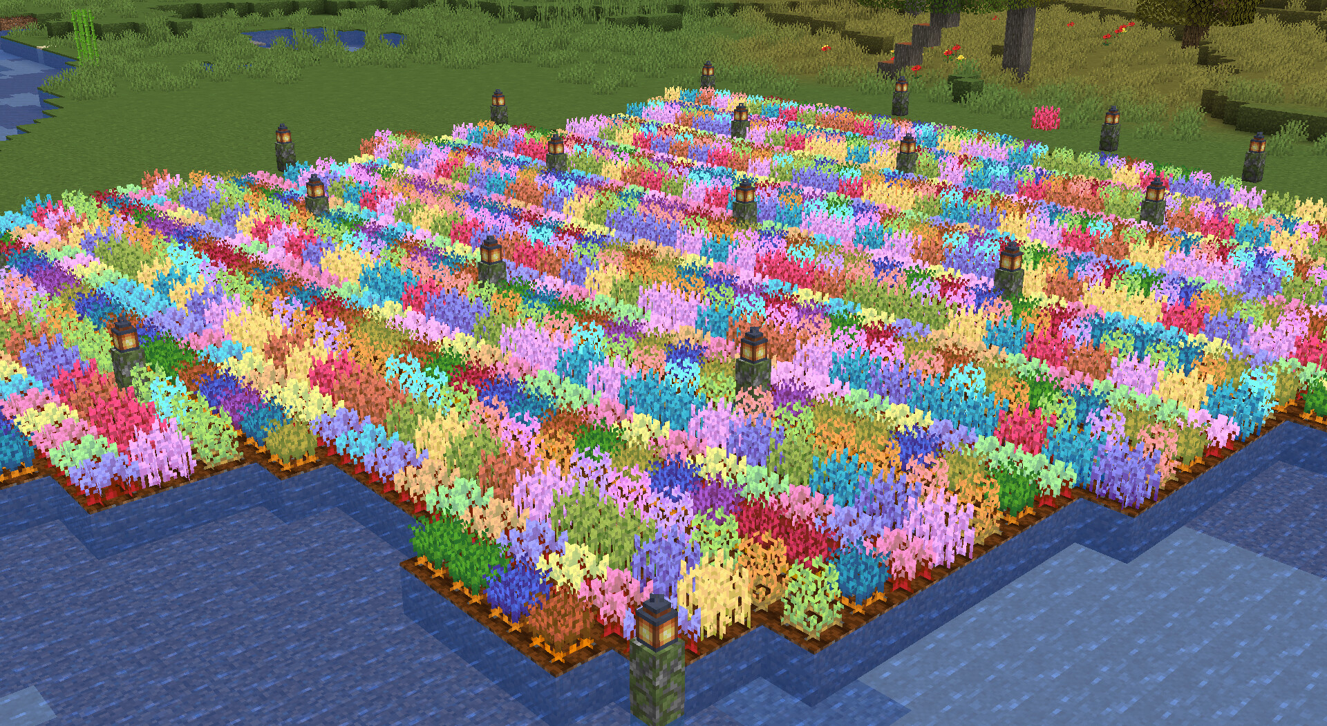 Rainbow Crops Minecraft Texture Pack