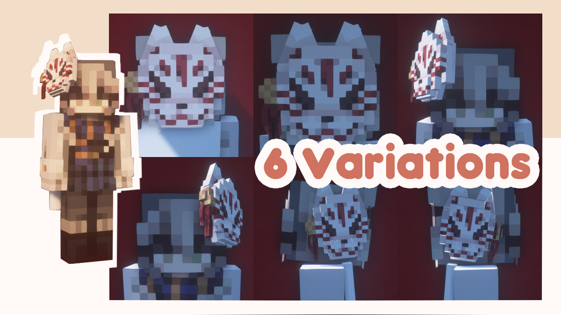 Rhines' Kitsune Mask CITs Minecraft Texture Pack