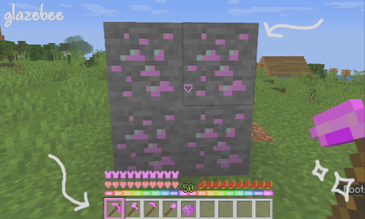 Glazebee's Pink Diamonds (Realistic) Minecraft Texture Pack