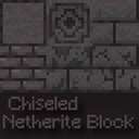 Chiseled Netherite block [Optifine is required!] Minecraft Texture Pack