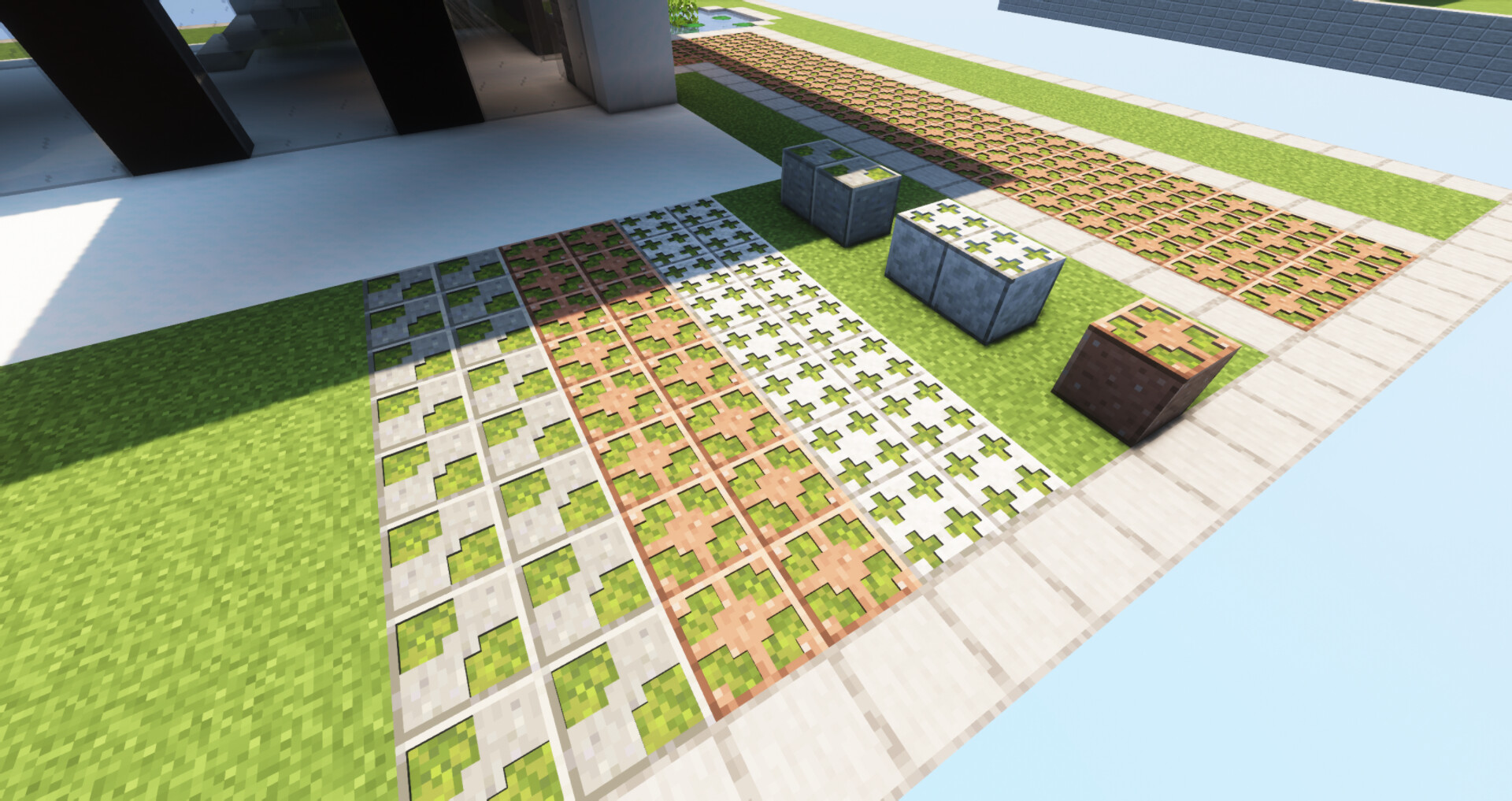 Better polished blocks, andesite, diorite and granite patterns