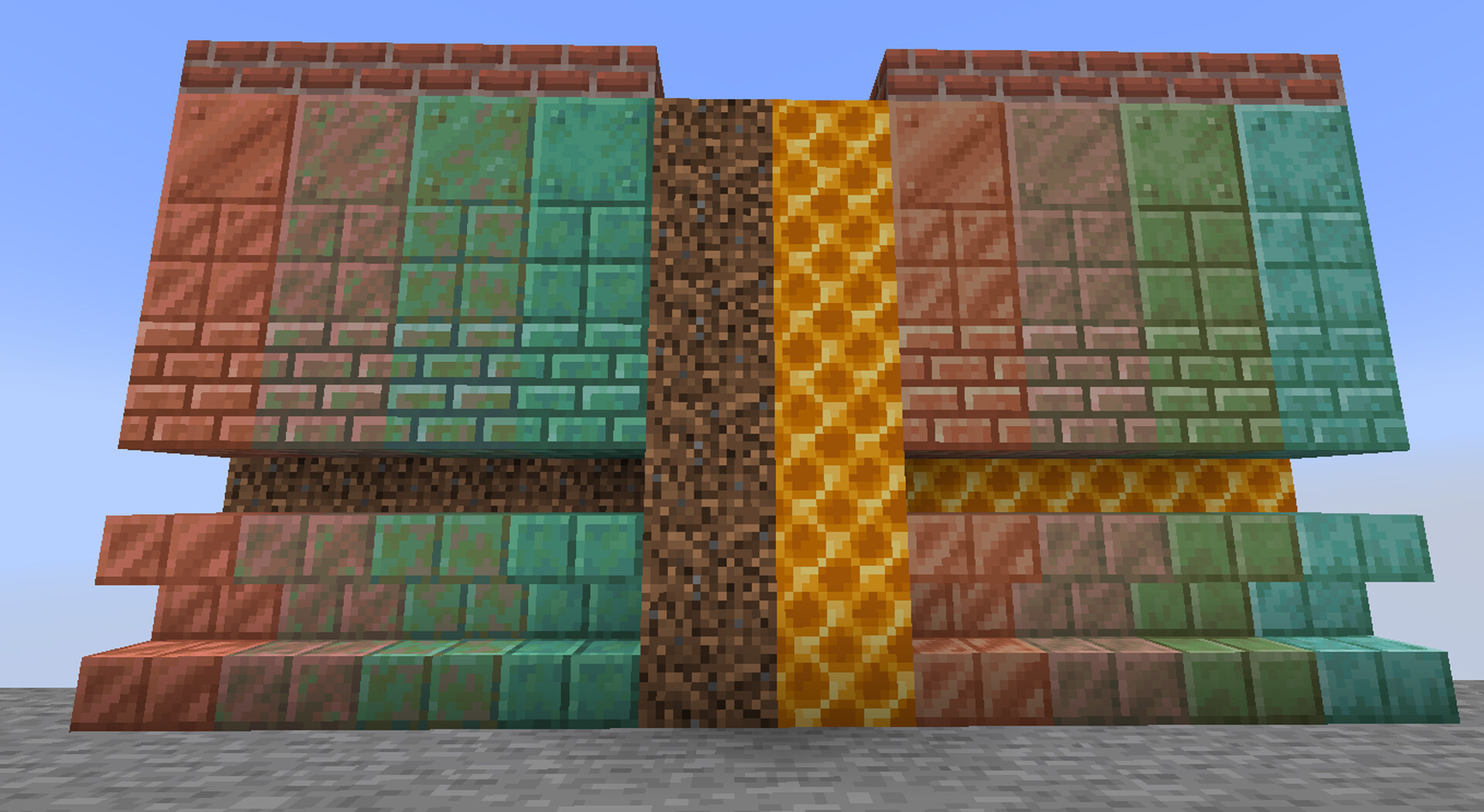 Distinct Waxed Copper Minecraft Texture Pack