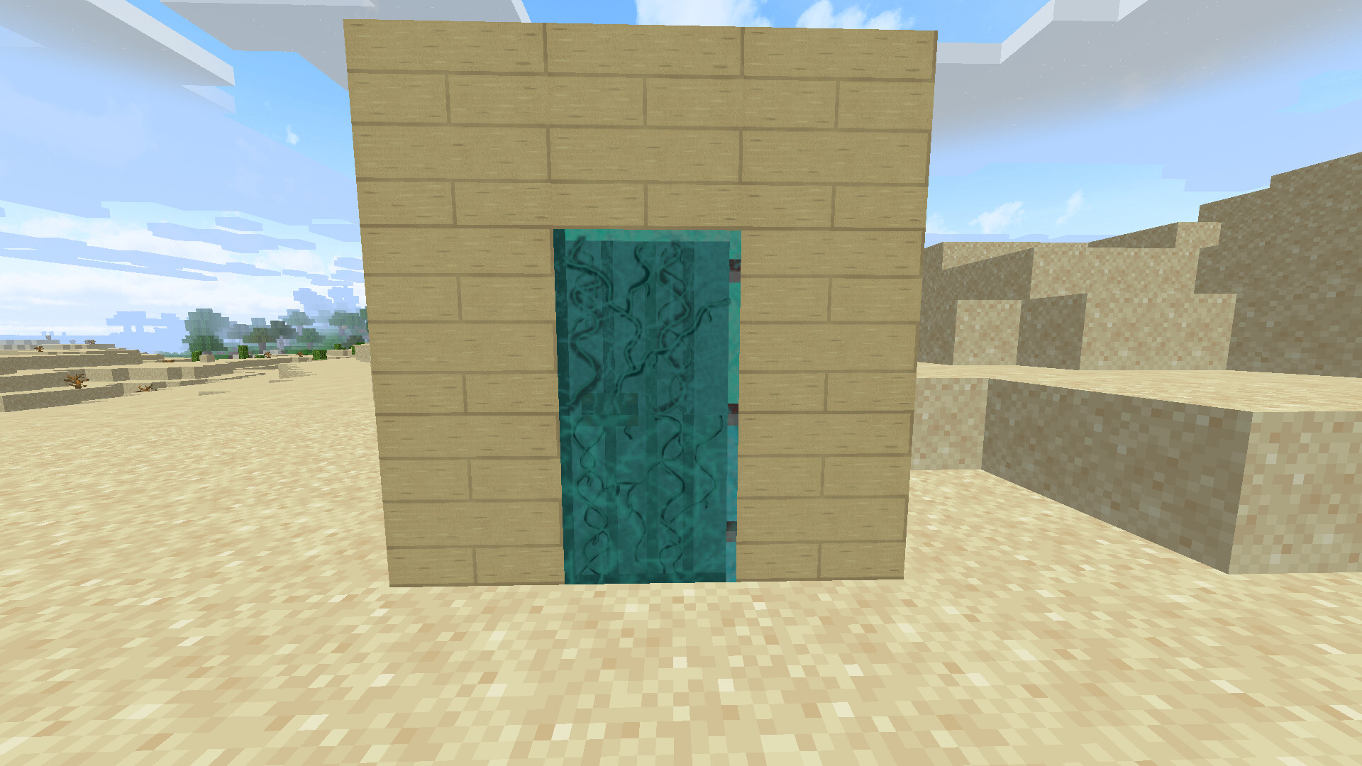 Warped Door Minecraft Texture Pack