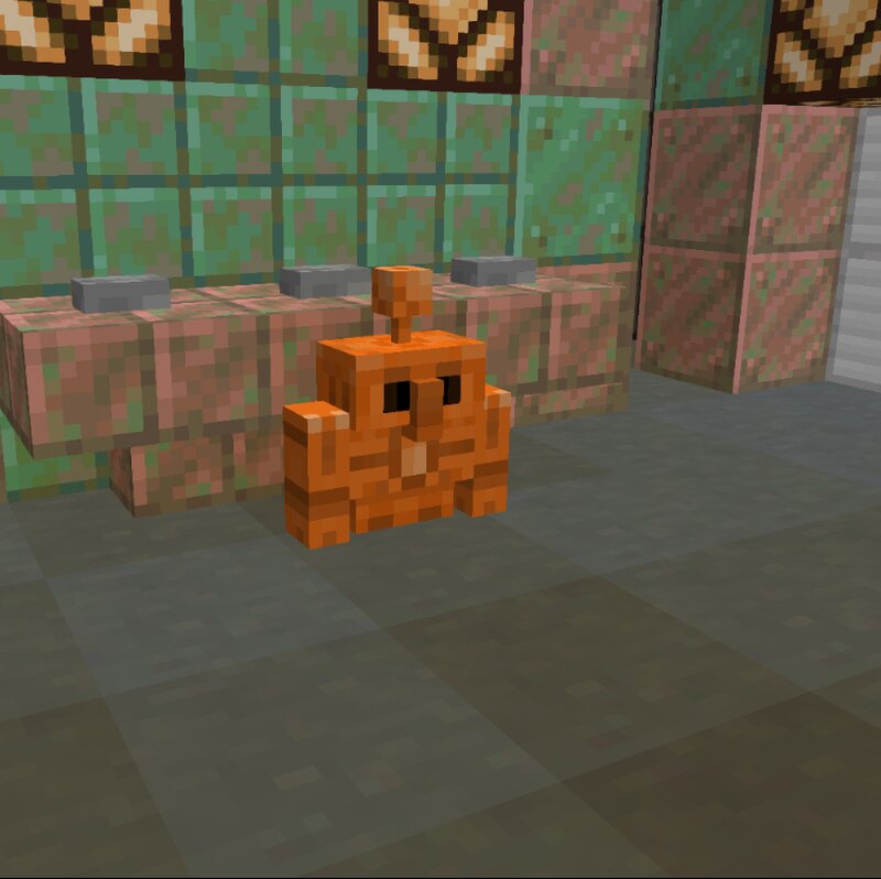 Copper Golem Over Pig Minecraft Texture Pack