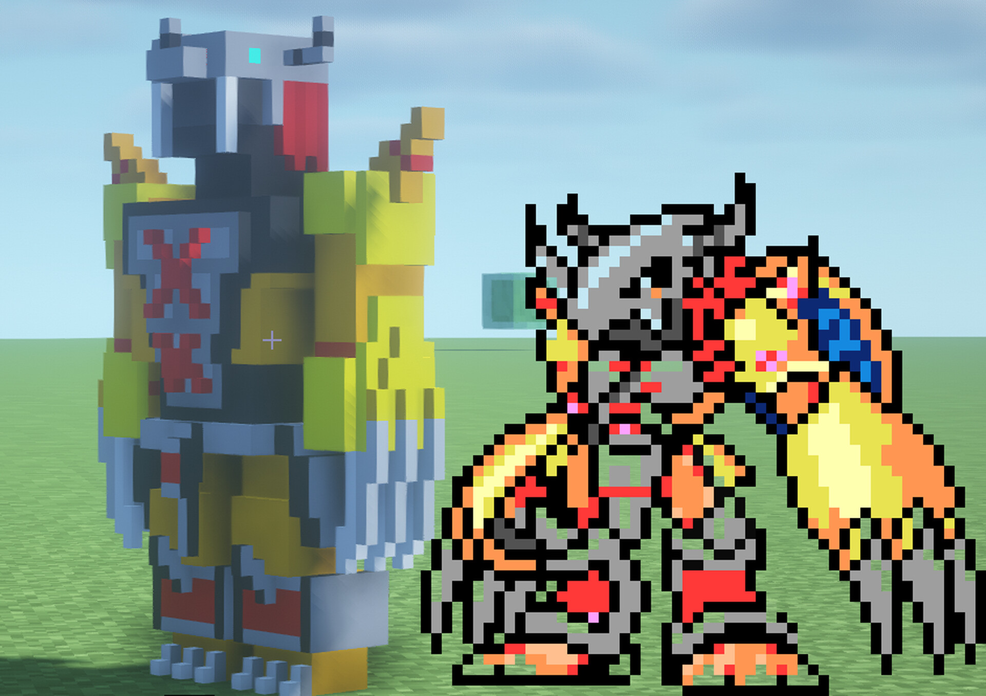 Wargreymon Iron Golem Minecraft Texture Pack